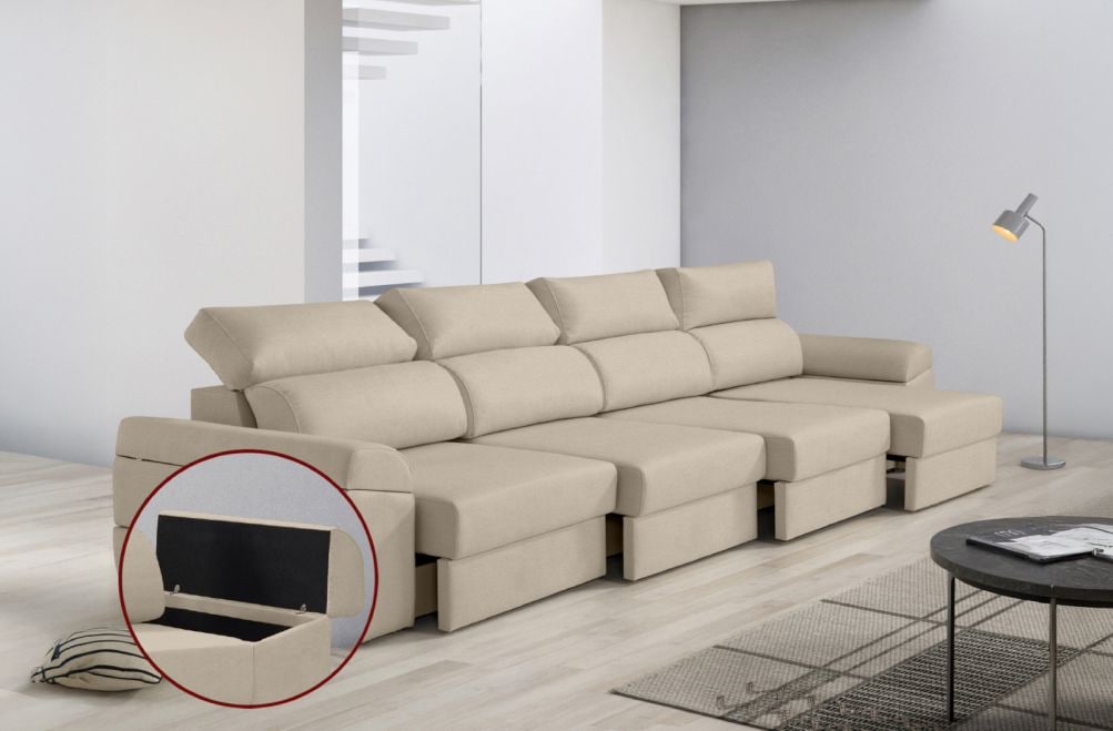 Sofá de tela Huren Max de HOME - principal