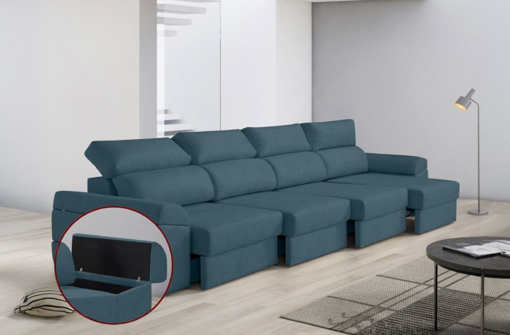 Sofá de tela Huren Max de HOME - principal