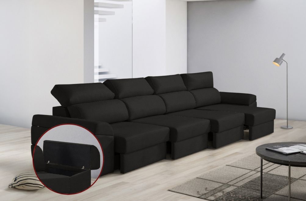 Sofá de tela Huren Max de HOME - principal