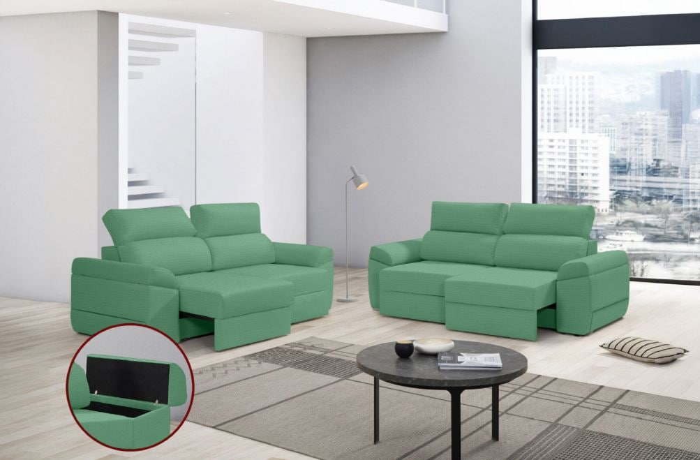 Sofá de tela Huren de HOME - principal