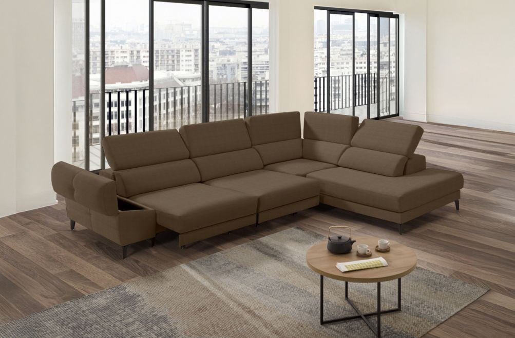 Sofá rinconera de tela Keiza Lite de StyleKomfort - principal