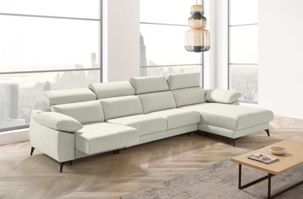 Sofá cama apertura italiana de tela Zaira Plus de StyleKomfort - principal