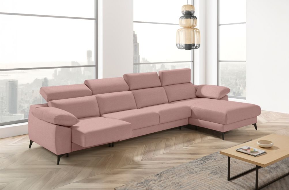 Sofá cama apertura italiana de tela Zaira Plus de StyleKomfort - principal