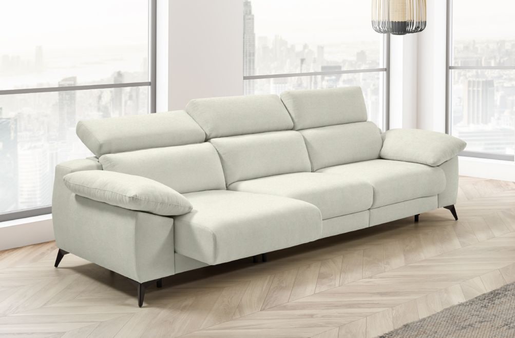 Sofá cama apertura italiana de tela Zaira Plus de StyleKomfort - principal