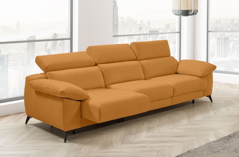 Sofá cama apertura italiana de tela Zaira Plus de StyleKomfort - principal