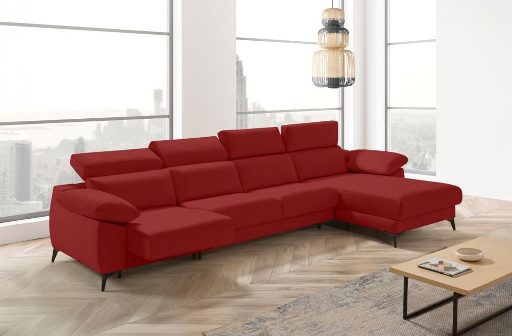 Sofá cama apertura italiana de tela Zaira Plus de StyleKomfort - principal