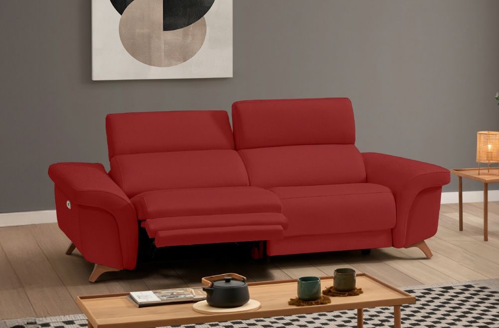 Sofá relax de tela Greta de HOME - principal