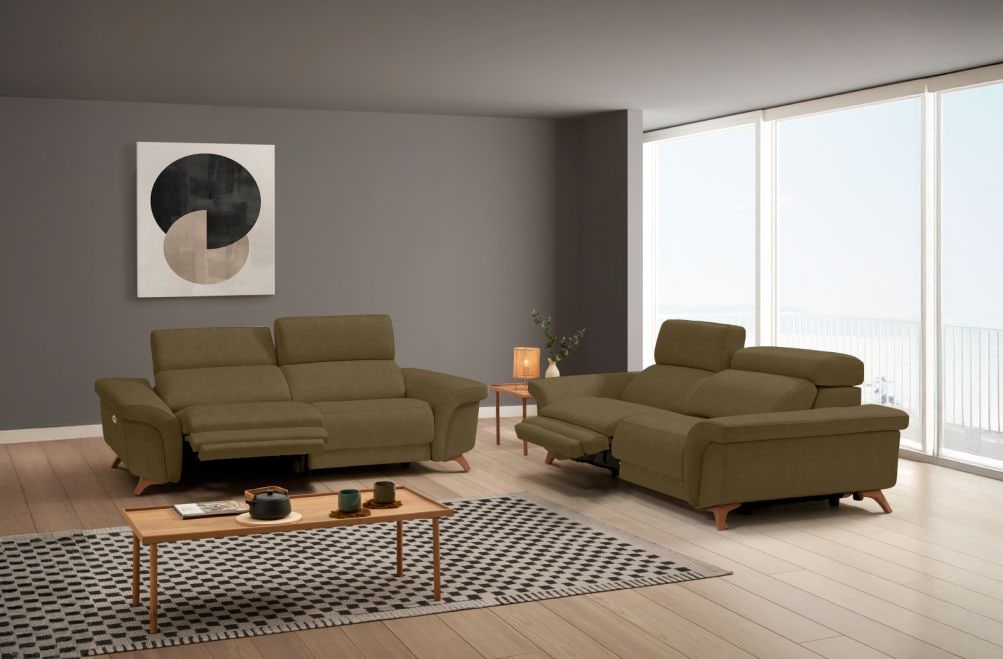 Sofá relax de tela Greta de HOME - principal