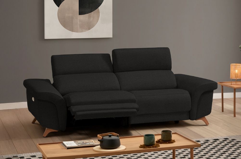 Sofá relax de tela Greta de HOME - principal