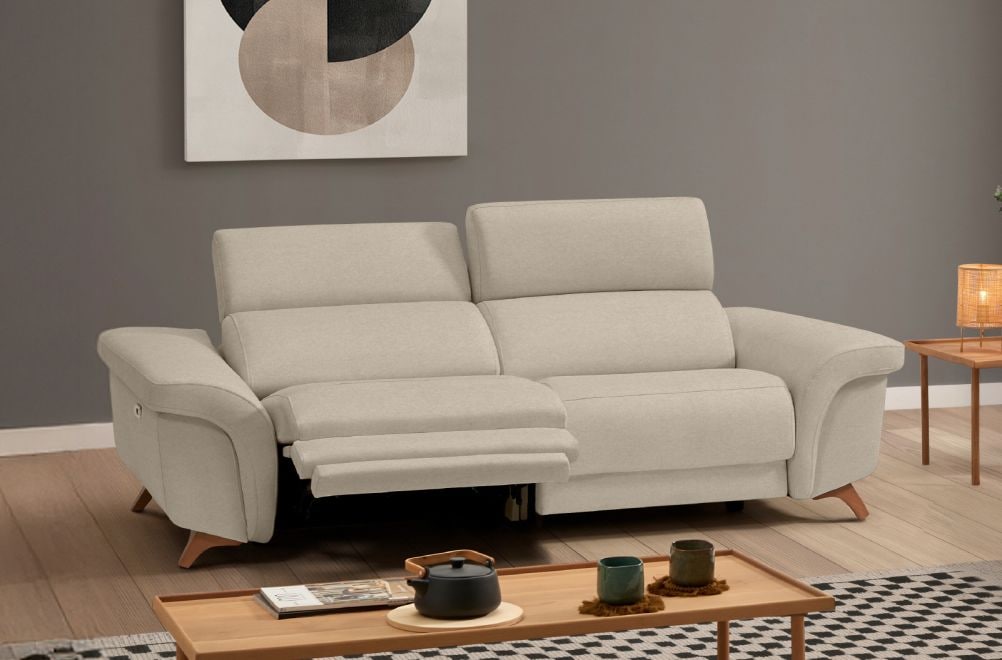 Sofá relax de tela Greta de HOME - principal