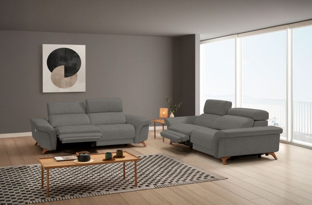 Sofá relax de tela Greta de HOME - principal