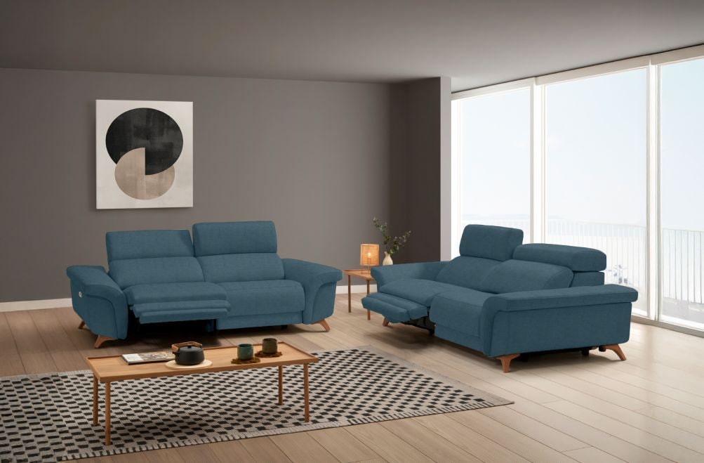 Sofá relax de tela Greta de HOME - principal