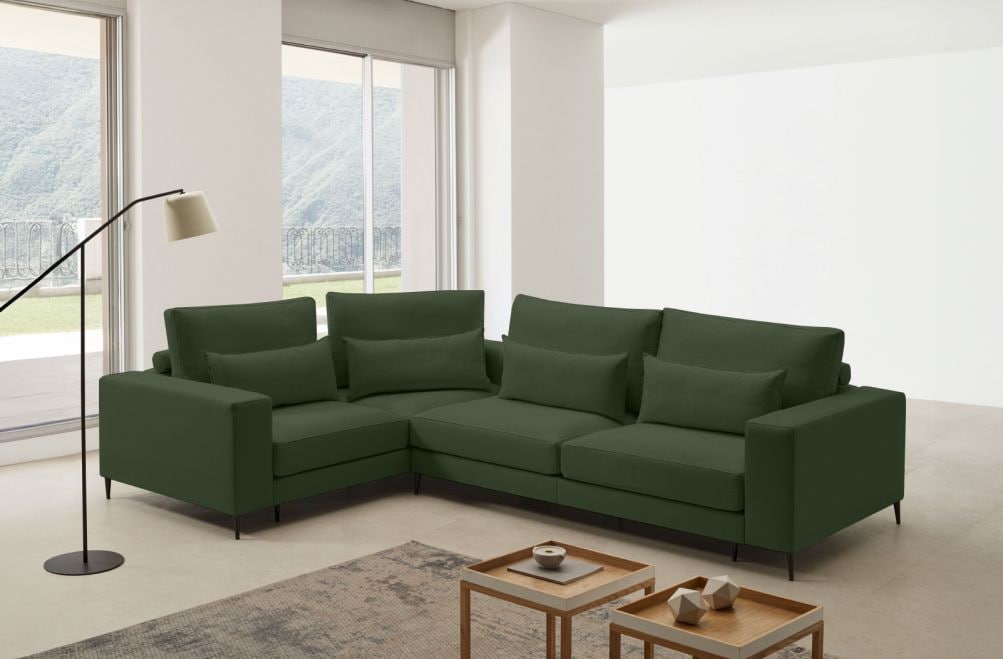 Sofá rinconera de tela Frida de HOME - principal