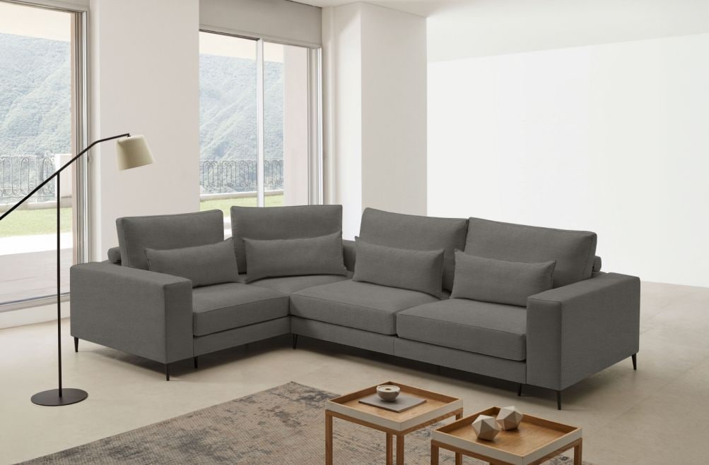 Sofá rinconera de tela Frida de HOME - principal