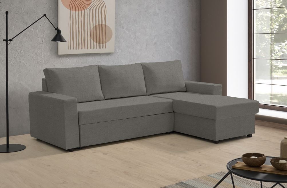 Sofá cama de tela Leo de HOME - principal