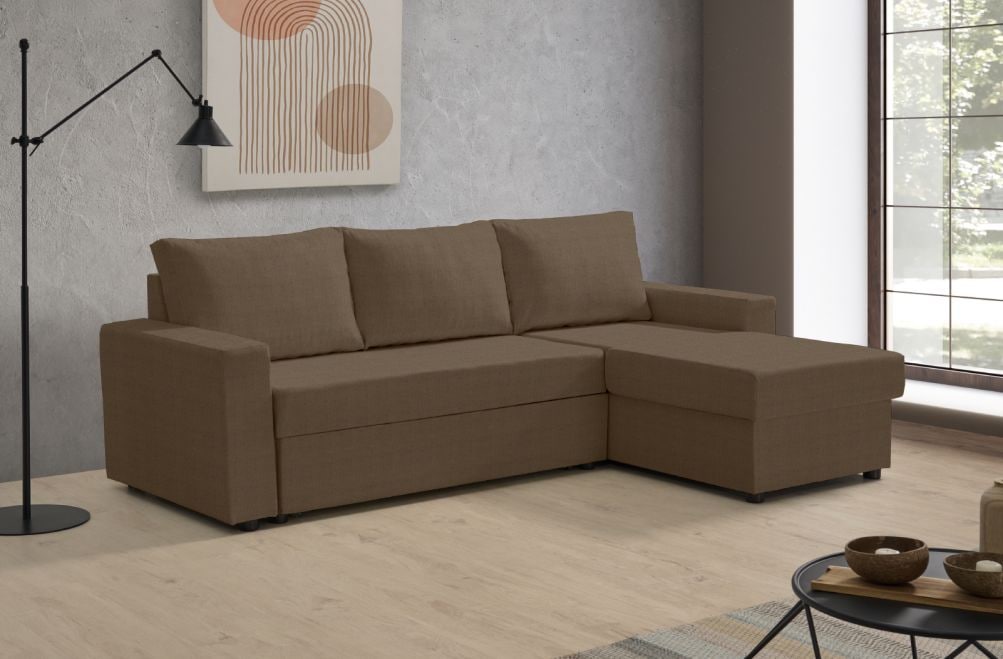 Sofá cama de tela Leo de HOME - principal