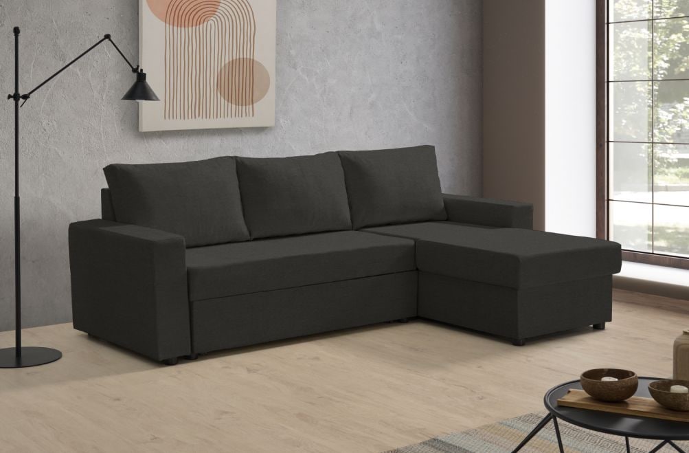 Sofá cama de tela Leo de HOME - principal