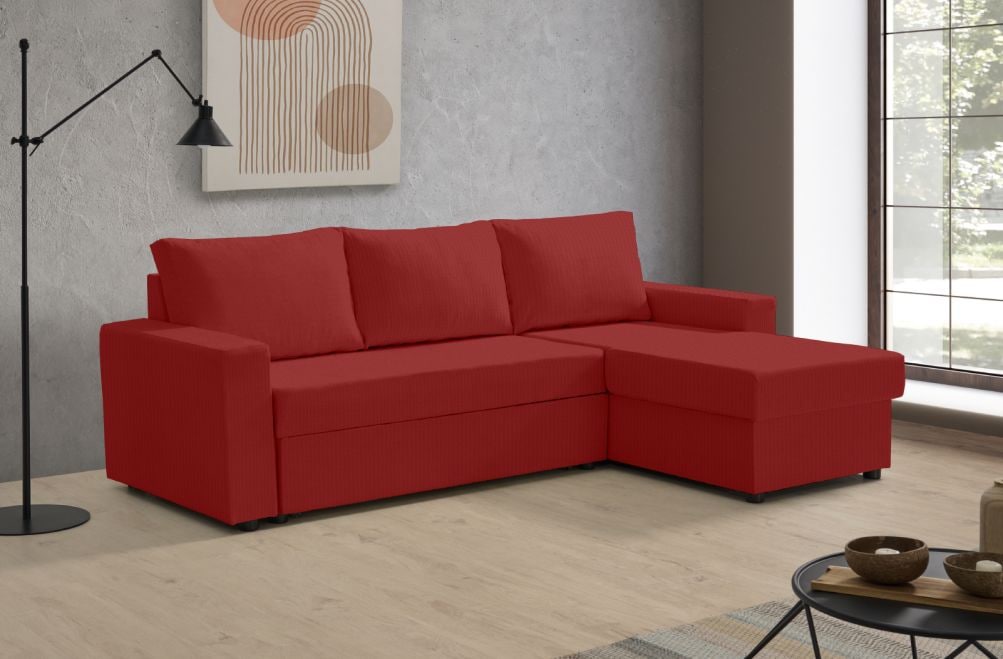 Sofá cama de tela Leo de HOME - principal