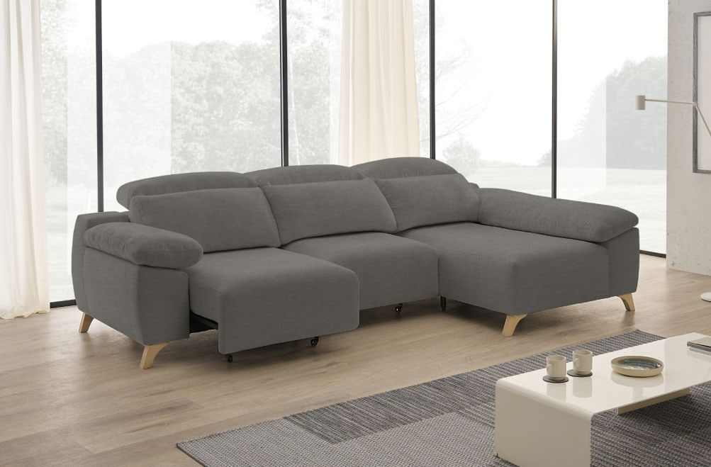 Sofá chaise longue de tela Boost de StyleKomfort - principal