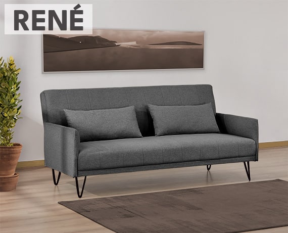 Sofá cama clic clac de tela René de HOME - principal