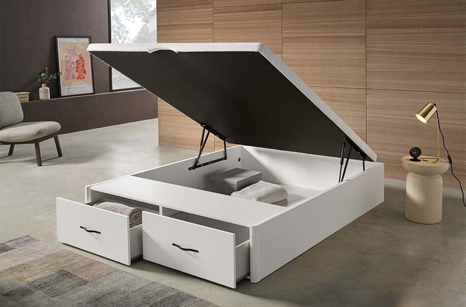 Canapé abatible con cajones Black Box Safe de HOME - principal