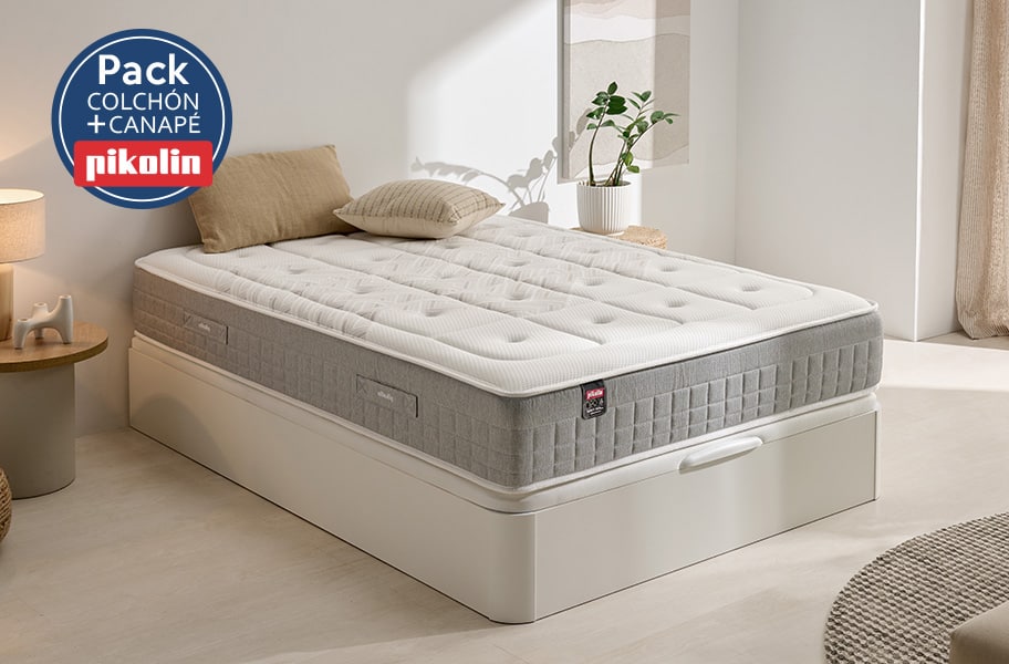 Pack colchón muelles ensacados Tucana y canapé Airbox Pikolin - principal