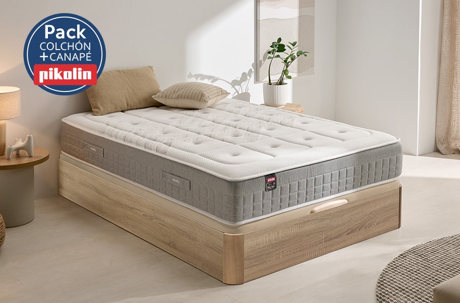 Pack colchón muelles ensacados Tucana y canapé Airbox Pikolin - principal