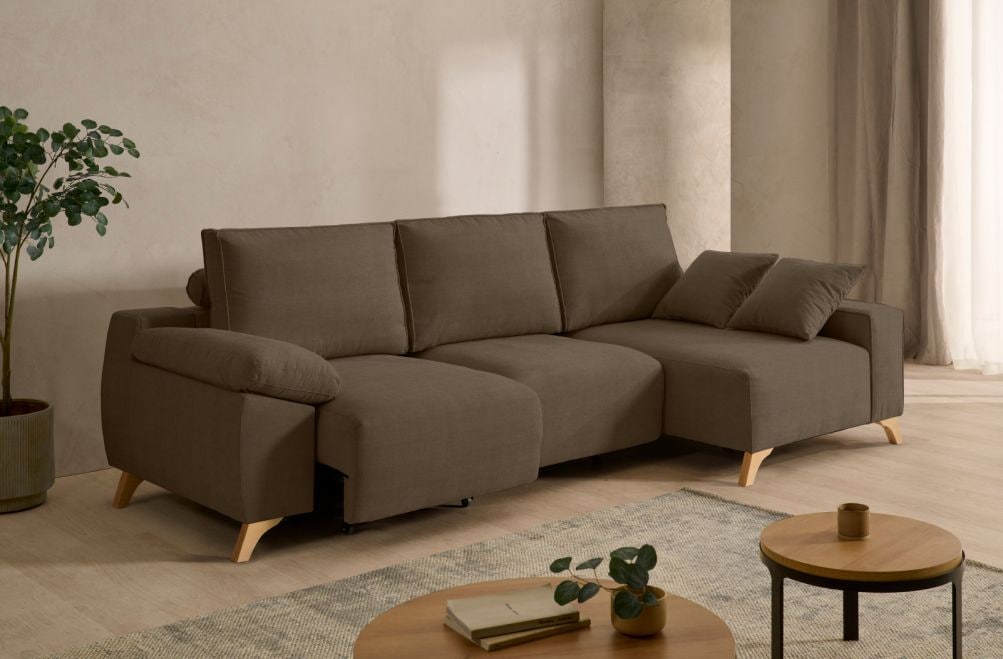 Sofá chaise longue de tela Nova de StyleKomfort - principal