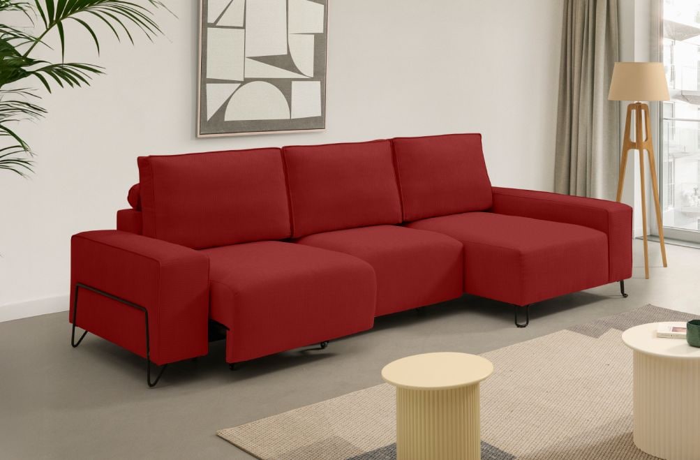 Sofá chaise longue de tela Epic de StyleKomfort - principal