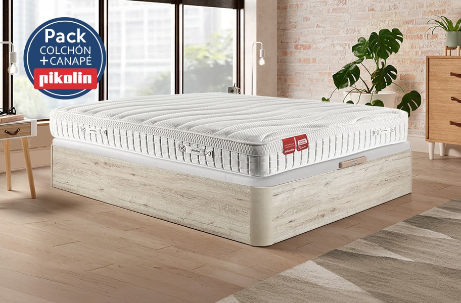 Pack colchón hotel 75 Aniversario y canapé Naturbox 2 Pikolin - principal