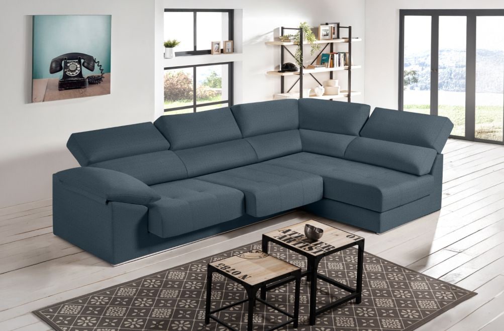 Sofá rinconera de tela Nirvana de HOME - principal