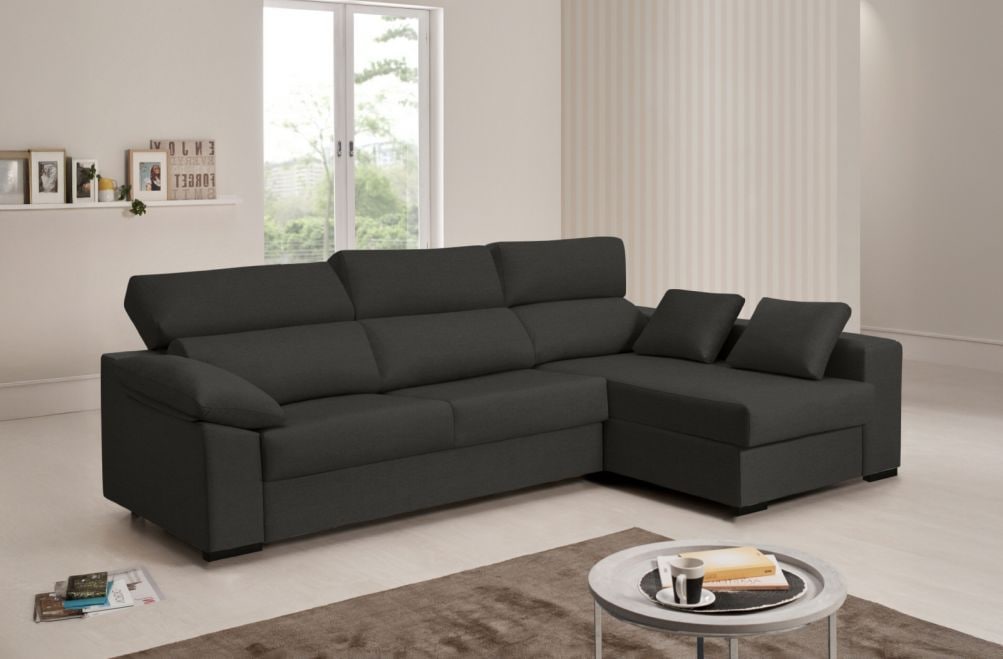 Sofá cama de tela Claris de HOME - principal